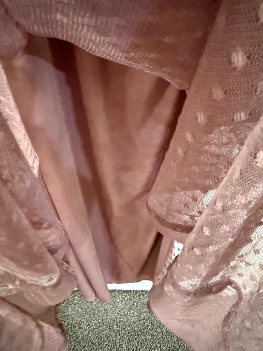 ASOS Dusty Mauve Lace Floral Dress - Picture 5 of 10